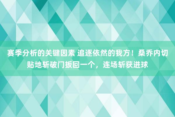 赛季分析的关键因素 追逐依然的我方！桑乔内切贴地斩破门扳回一个，连场斩获进球